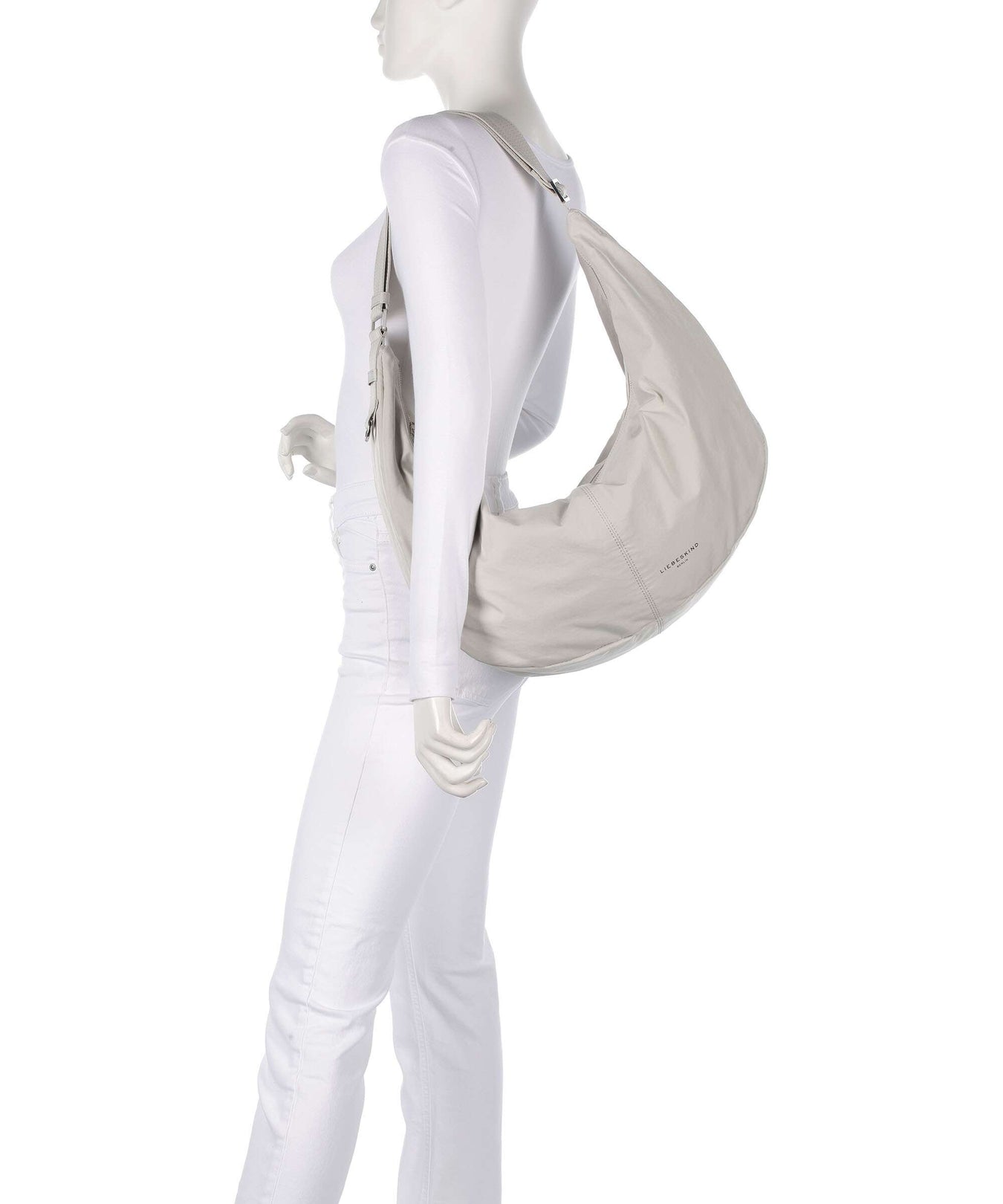 Liebeskind Moon Nylon L Hobo bag milk