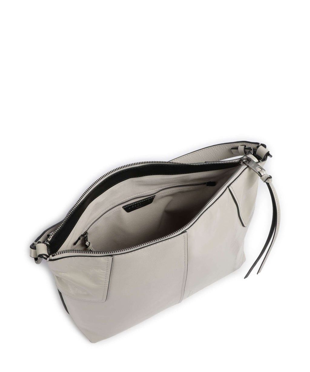 Liebeskind Mila Lack Distressed M Hobo bag milk