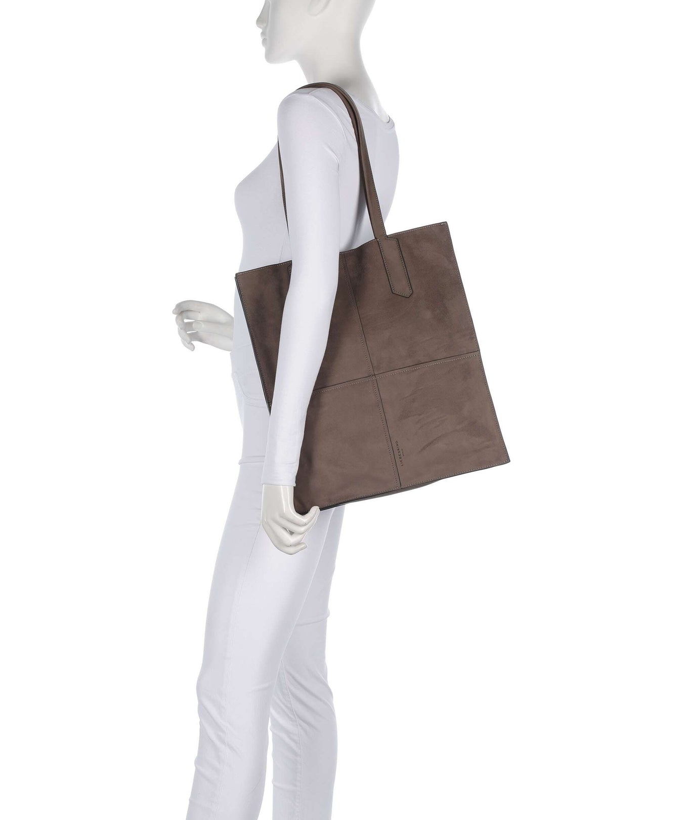 Liebeskind Amy Vegan Suede L Tote bag neutral grey