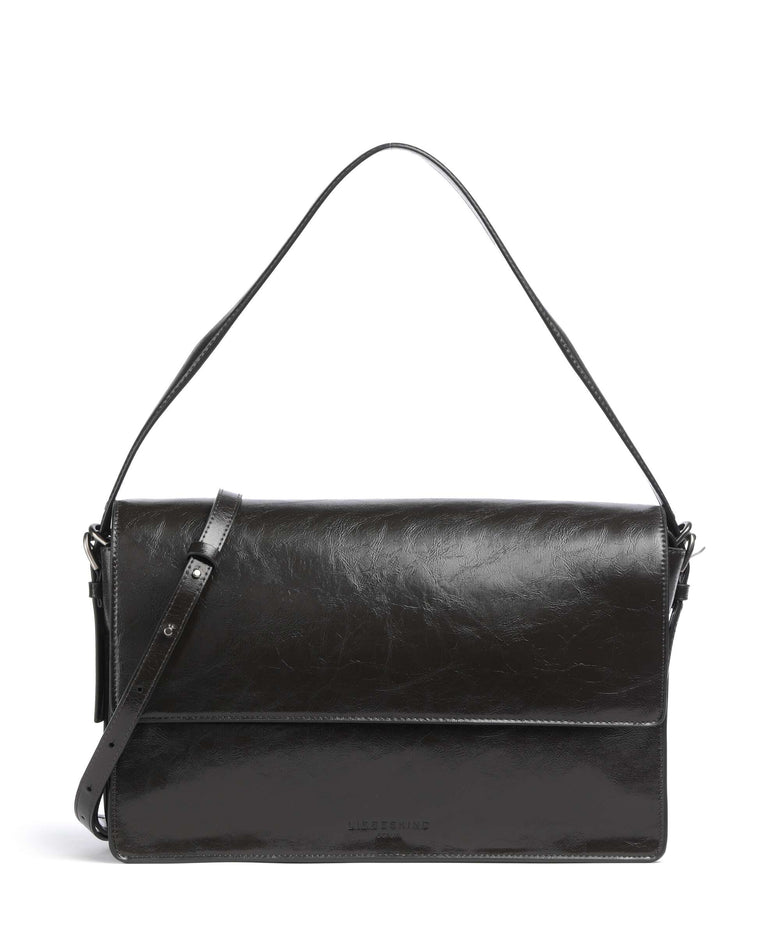 Liebeskind Audrey Recycled Lack Distressed M Shoulder bag deep soil