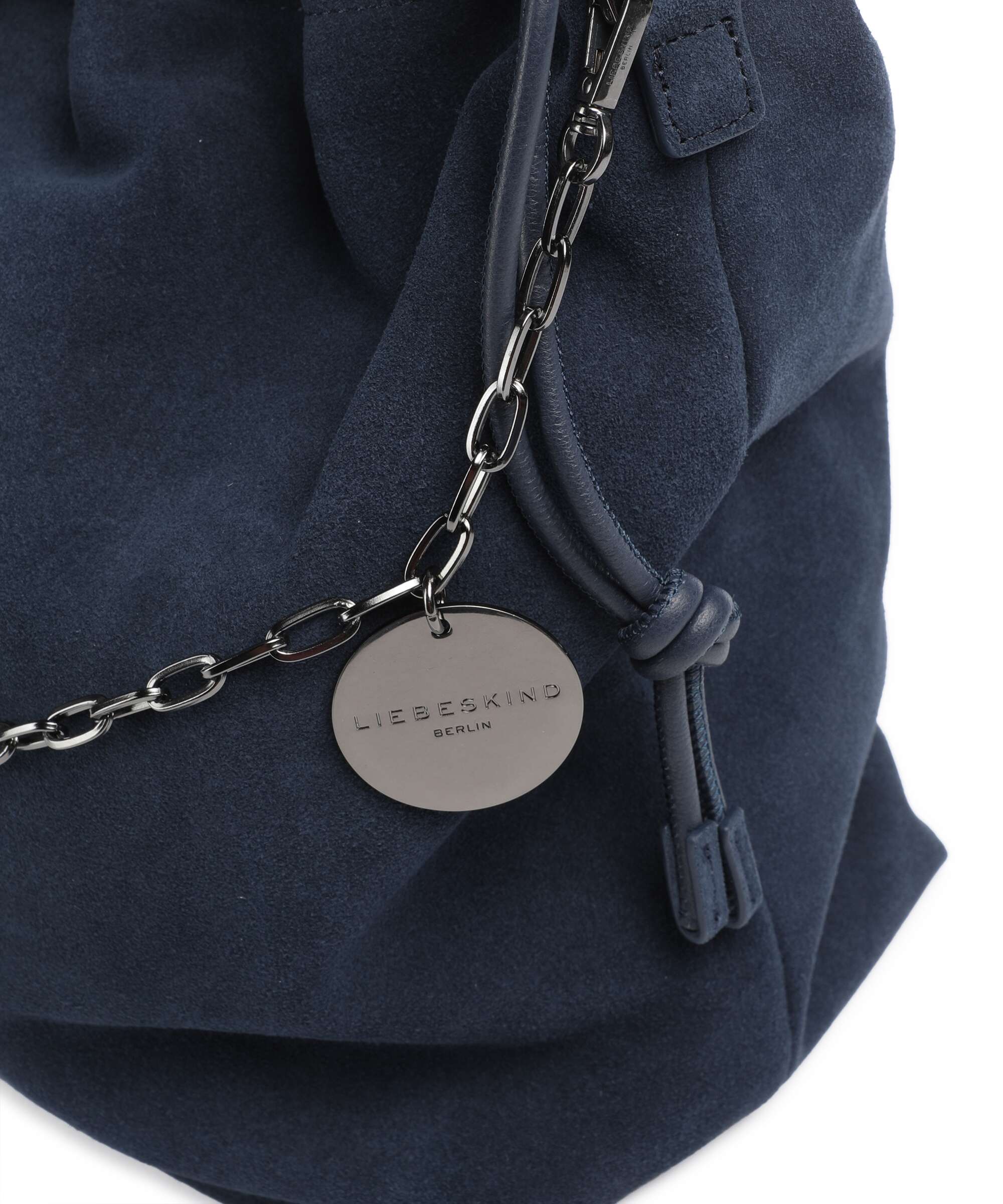 Liebeskind Lya II Hydro Suede M Bucket bag peacoat