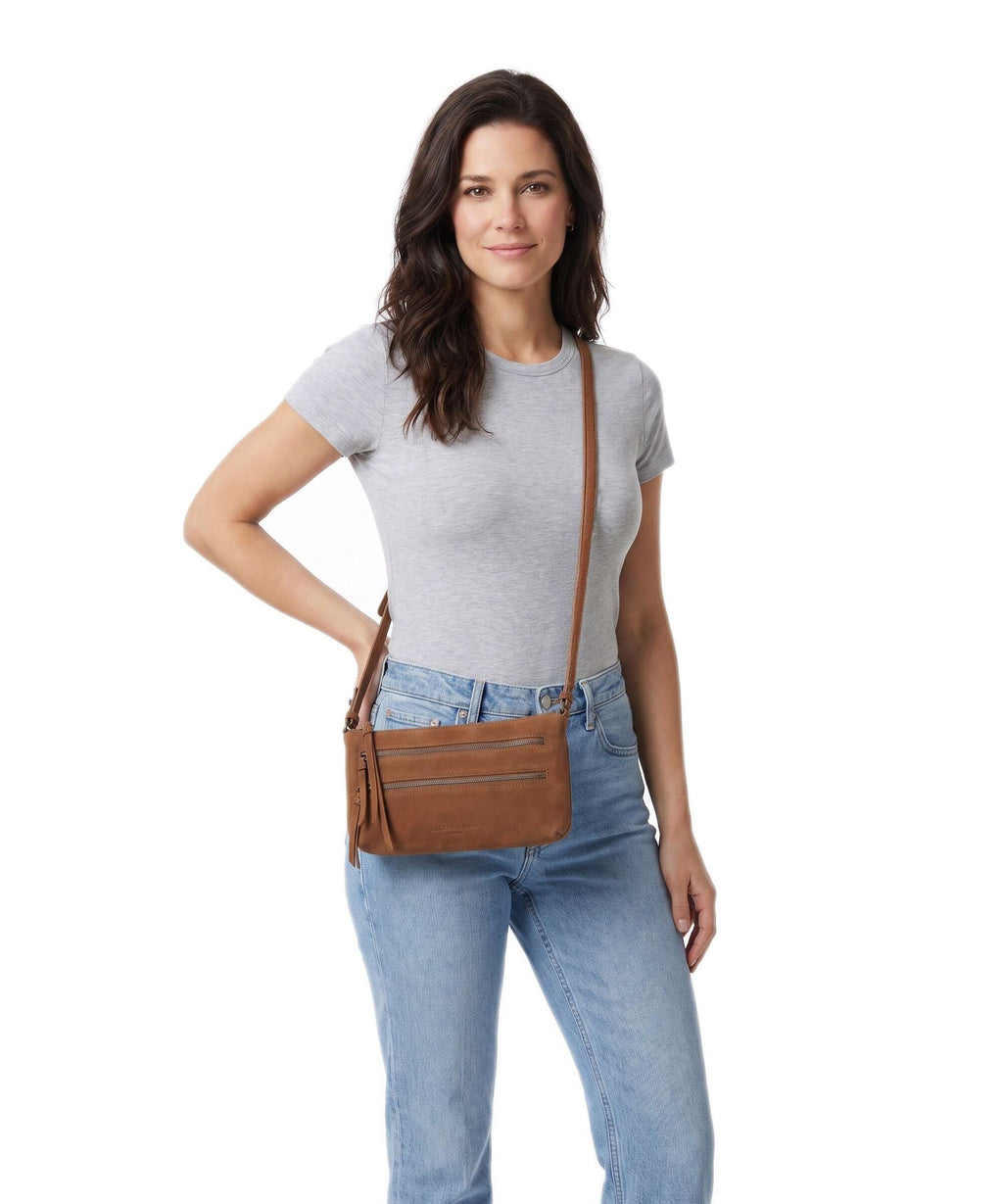 Liebeskind Zena Hydro Suede S Crossbody bag brown