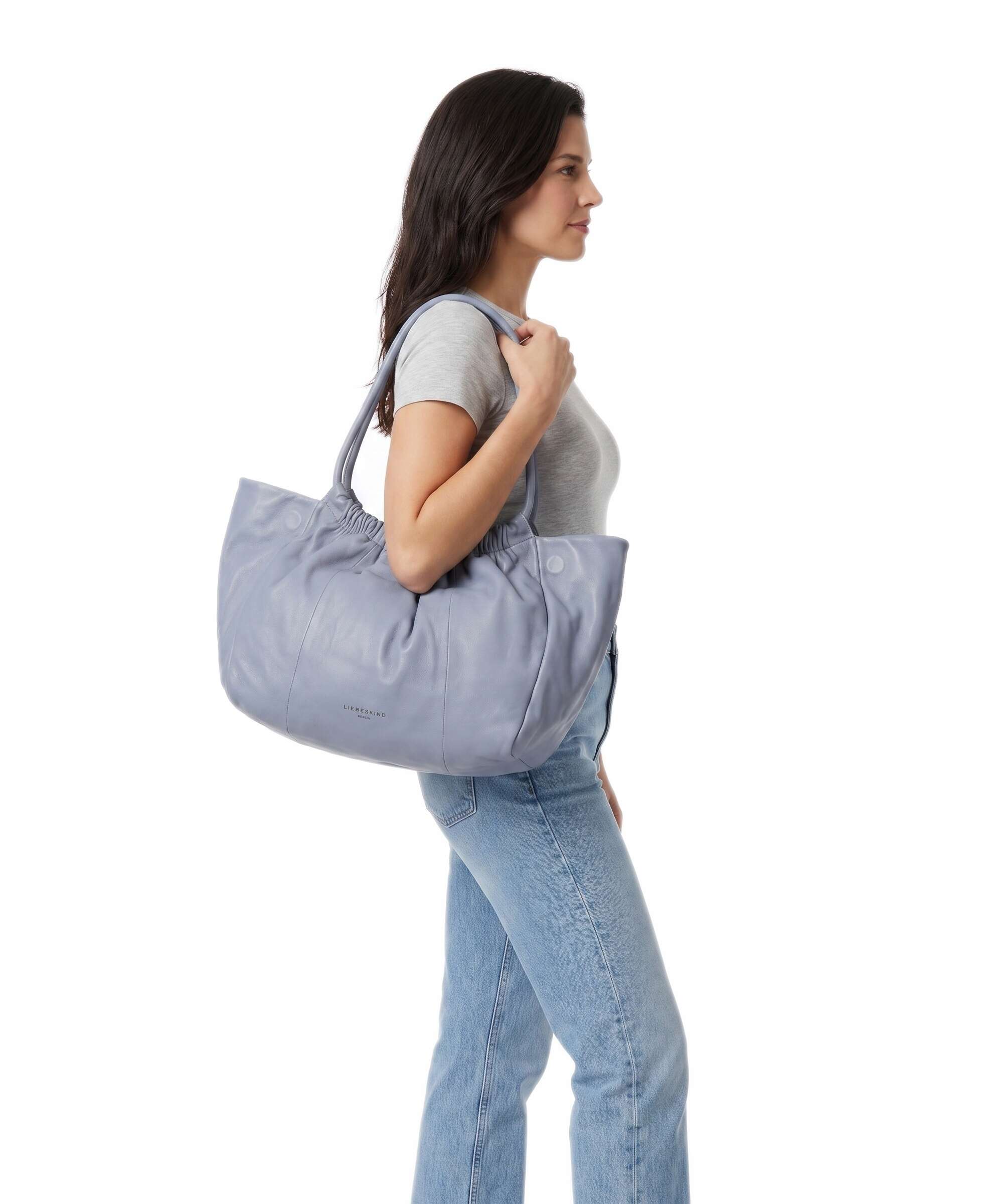 Liebeskind Cloud II Sheep Natural M Tote bag flower blue