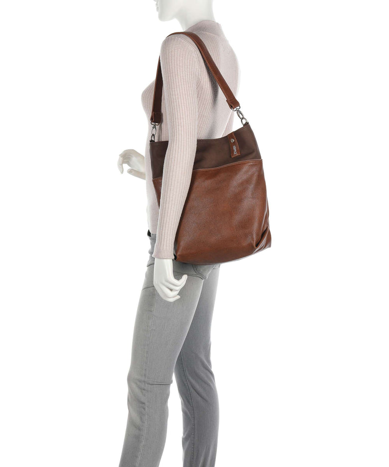 Zwei Jana J12 Hobo bag cognac
