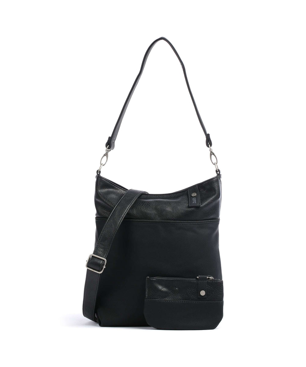 Zwei Jana J12 Hobo bag nubuk black