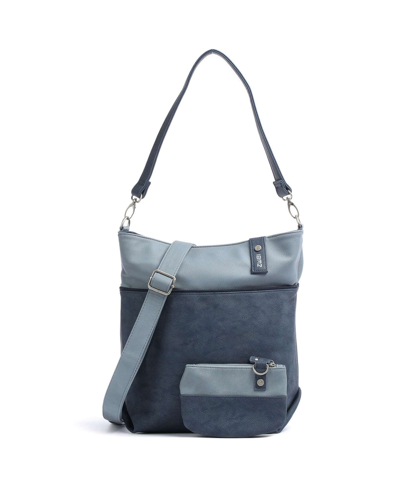 Zwei Jana J12 Hobo bag nubuk blue