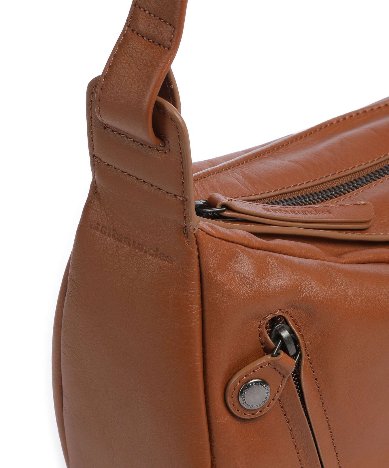 Aunts & Uncles Jamie's Orchard Mulberry Crossbody bag cognac