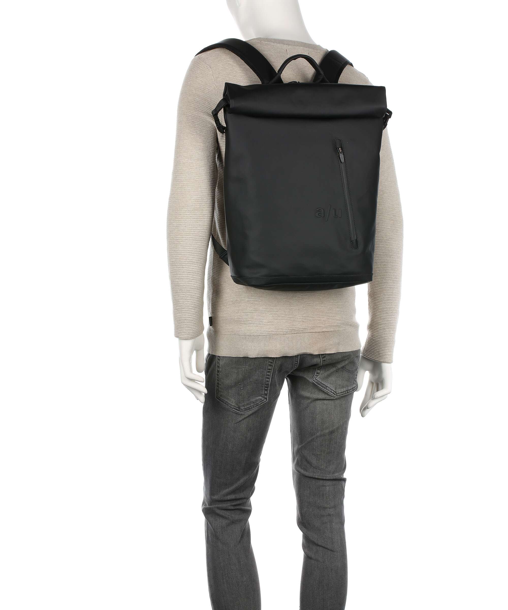 Aunts & Uncles Japan Nishi Fukui Nishi Rolltop backpack anthracite/black