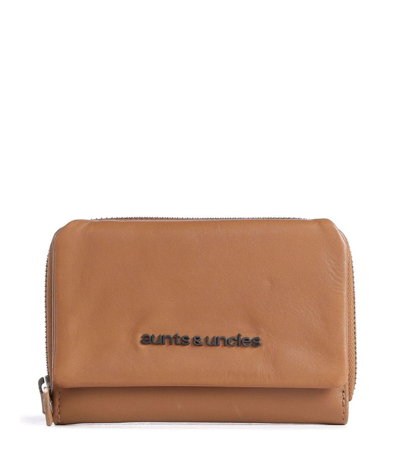Aunts & Uncles Jamie's Orchard Dahlia Wallet cognac