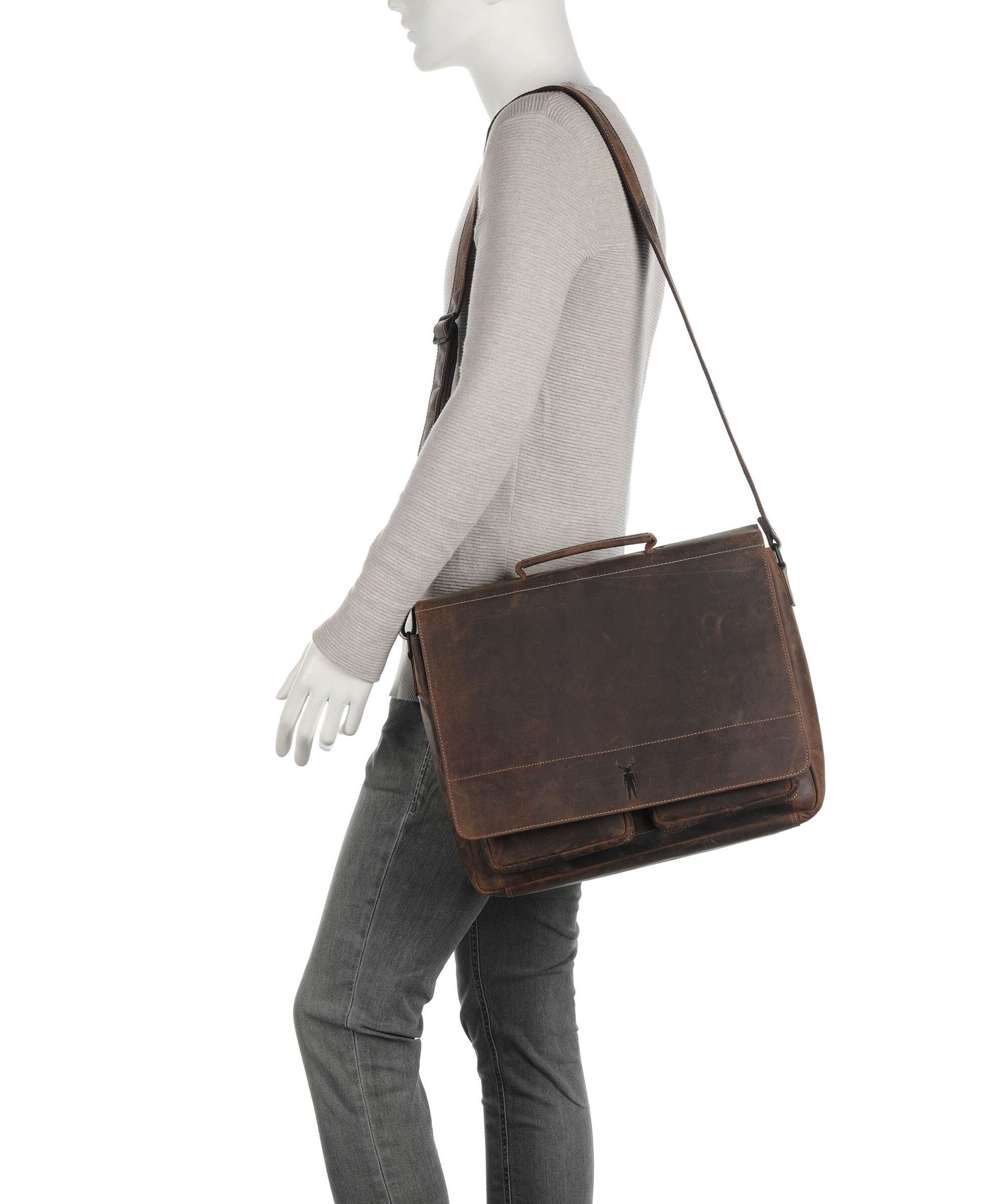 Jack Kinsky Baltimore 6 Briefcase cognac