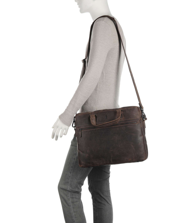 Jack Kinsky Baltimore 8 Briefcase mokka