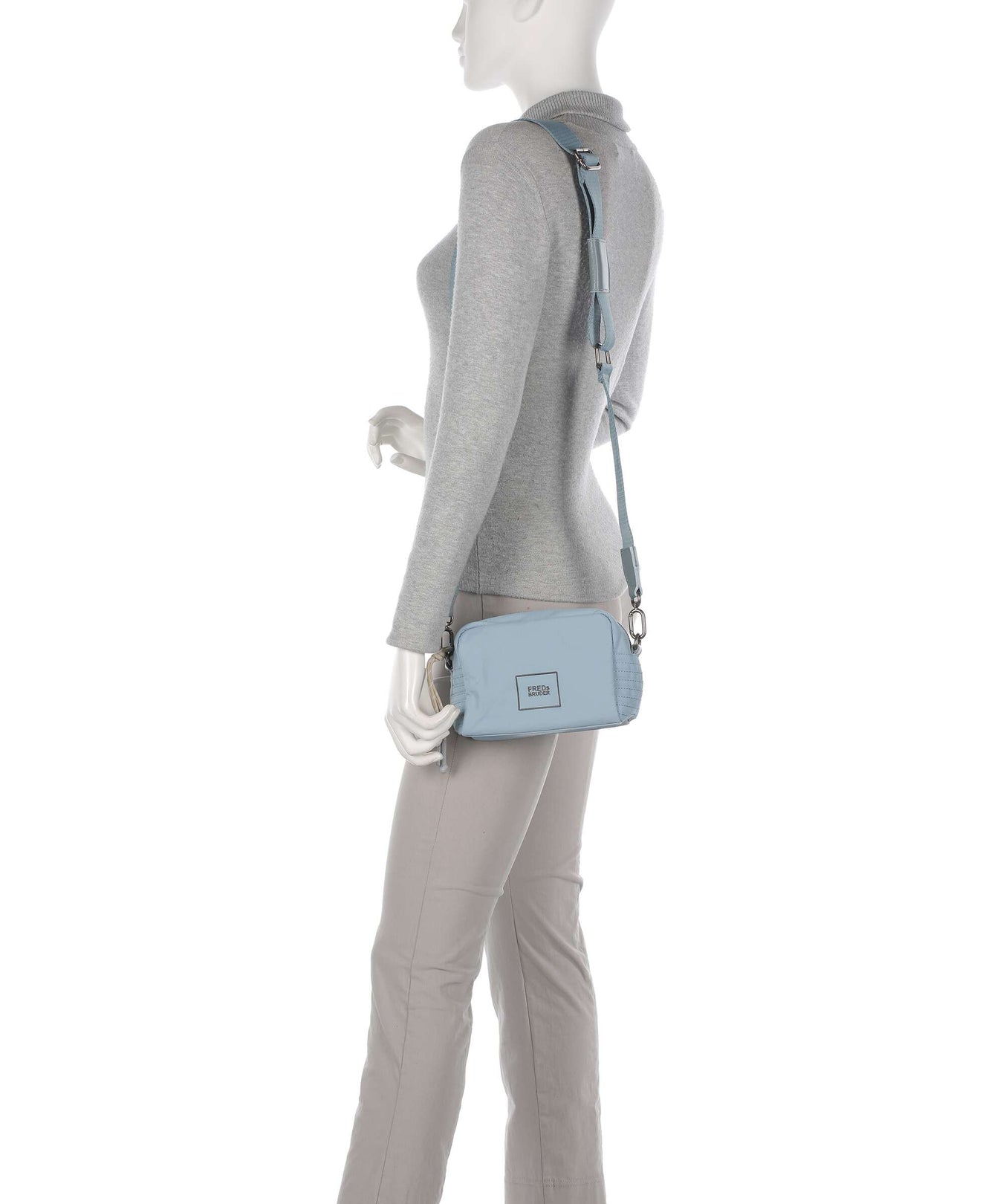 FredsBruder Friends for life Crossbody bag dusty blue