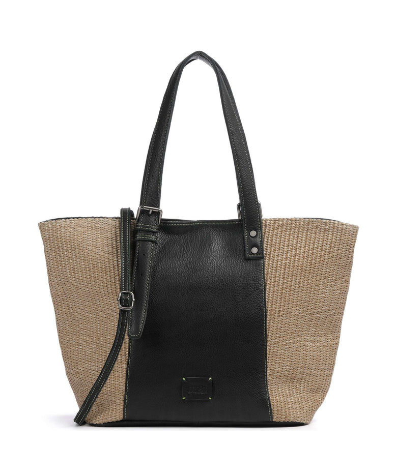 FredsBruder Sea you soon Tote bag black/camel
