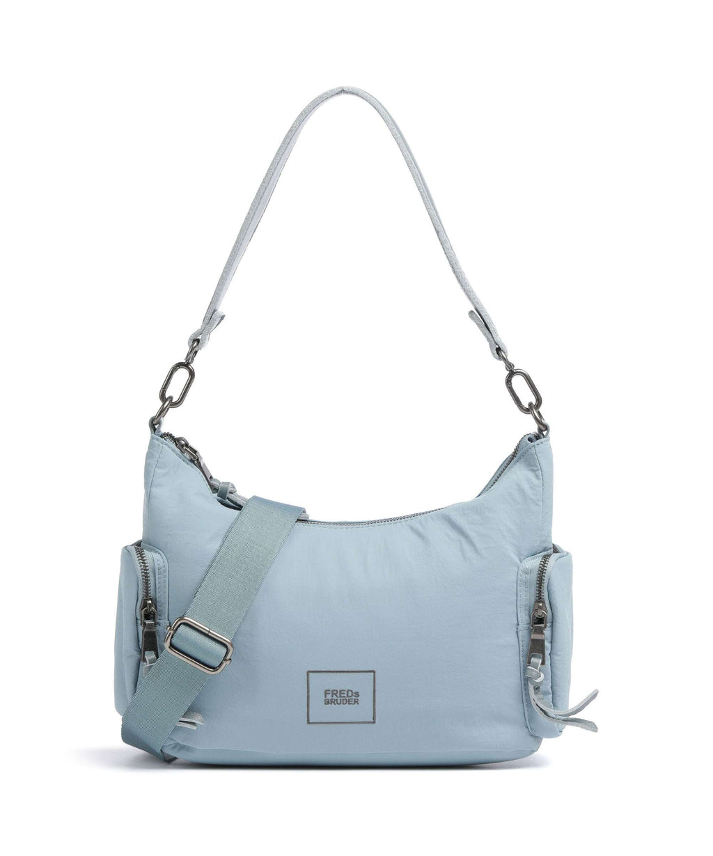 FredsBruder Friends for life Hobo bag dusty blue