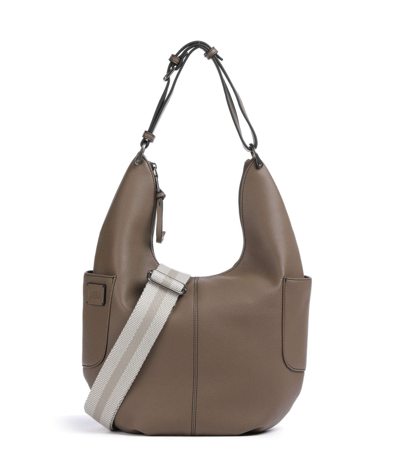 FredsBruder Bestie Round Hobo bag olive