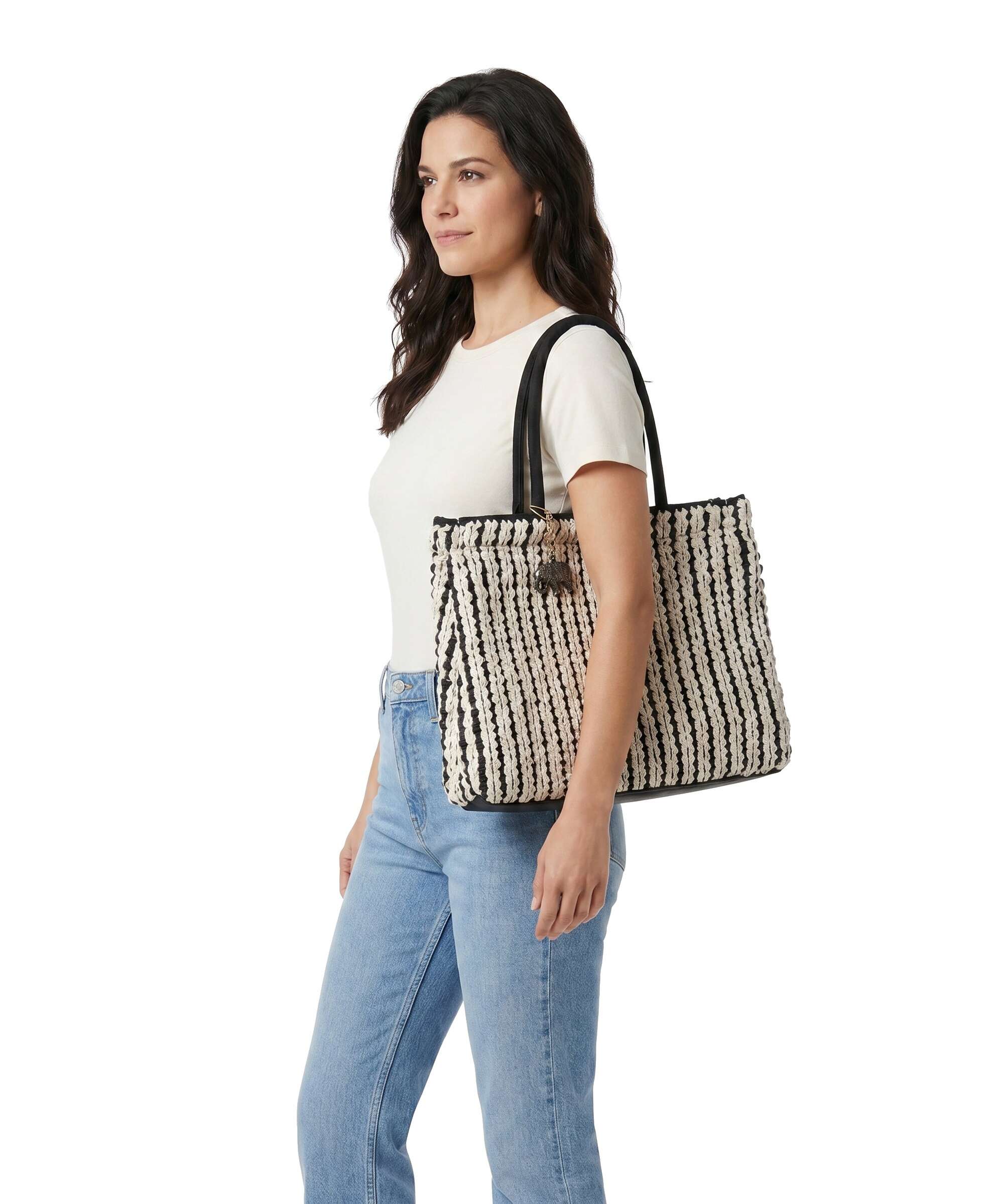 Anokhi Tote bag black/white
