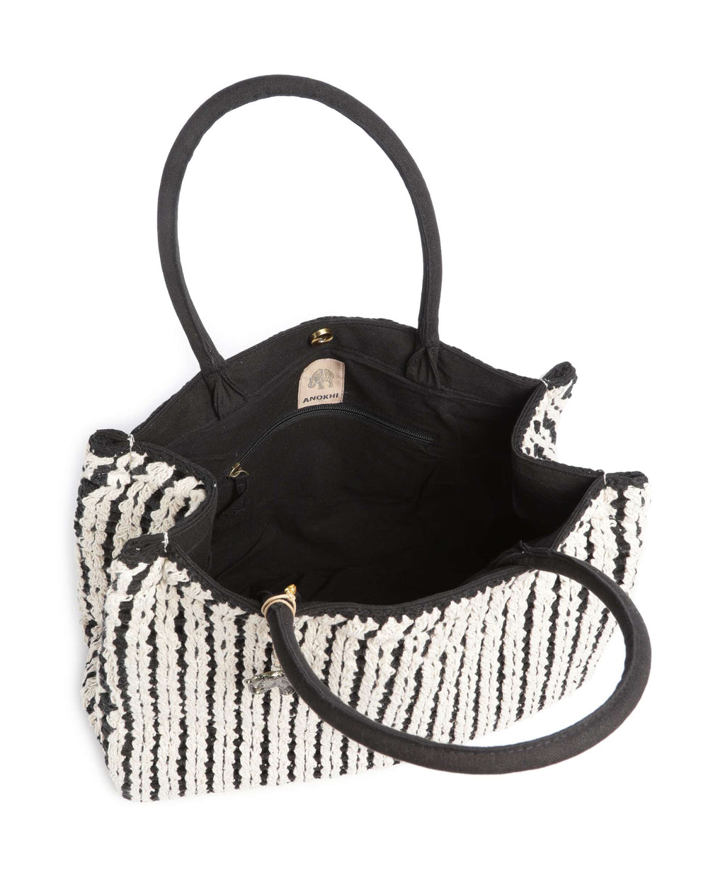 Anokhi Tote bag black/white