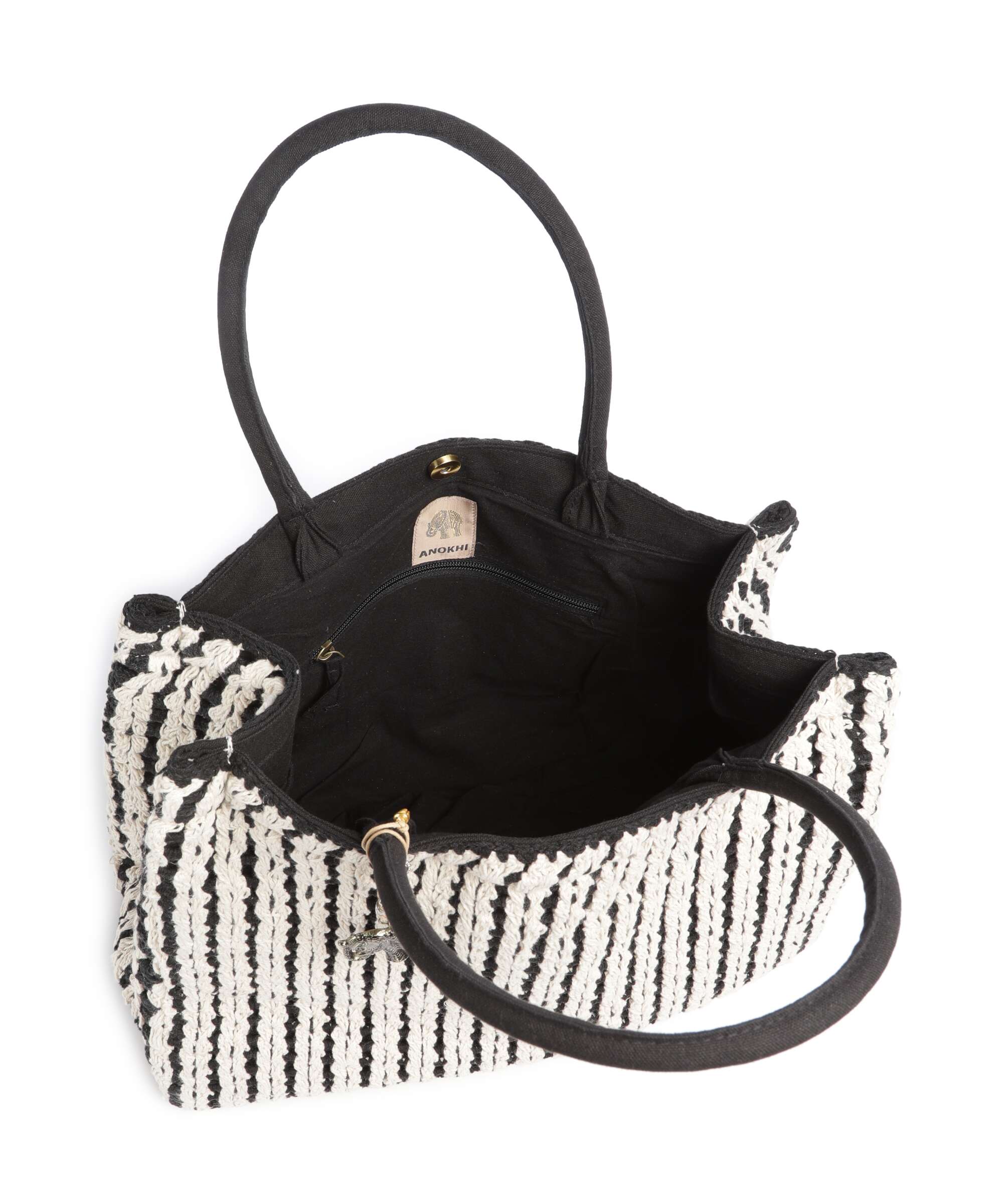Anokhi Tote bag black/white