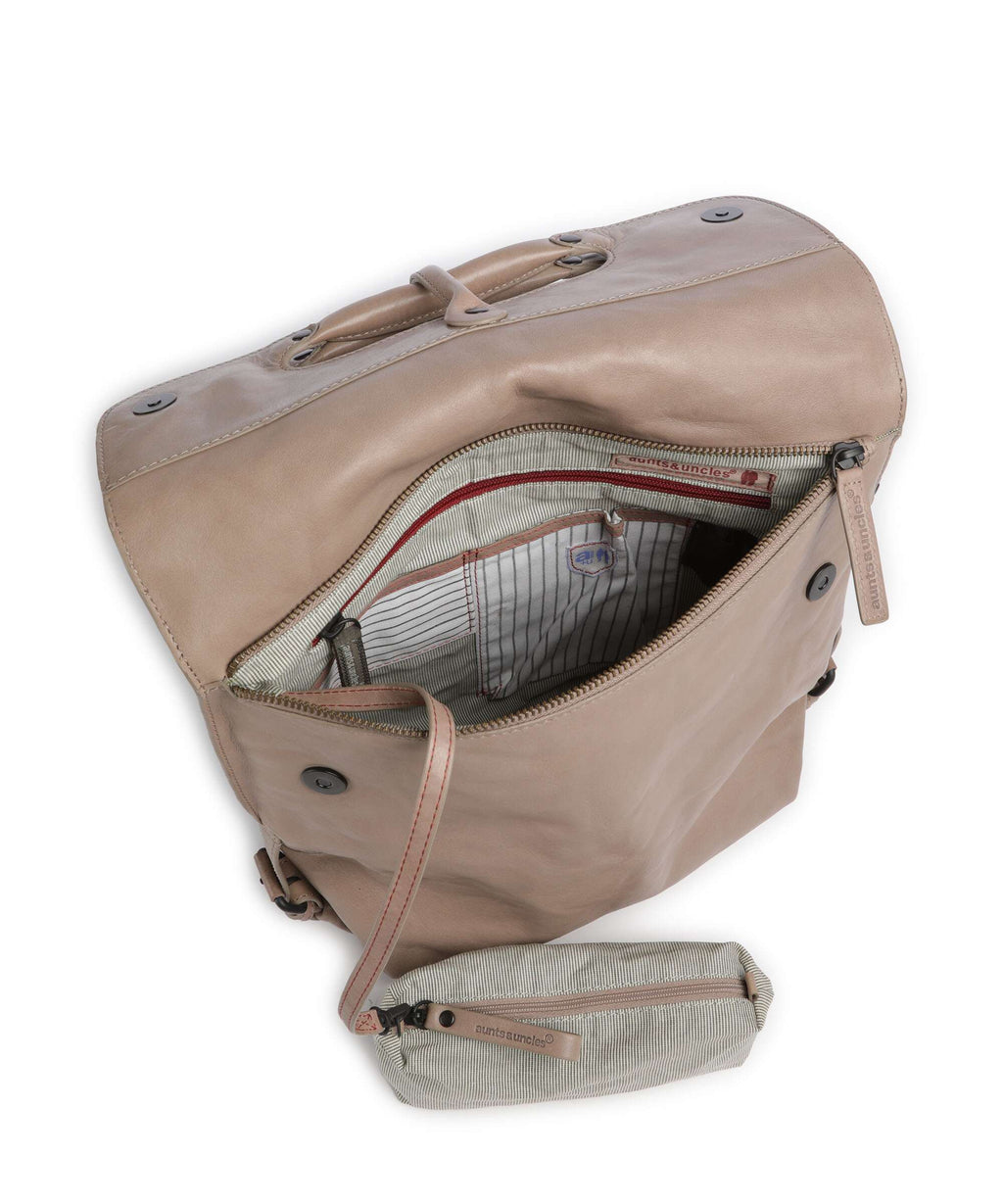 Aunts & Uncles Grandma's Luxury Club Mrs. Mince Pie Backpack bag vintage khaki