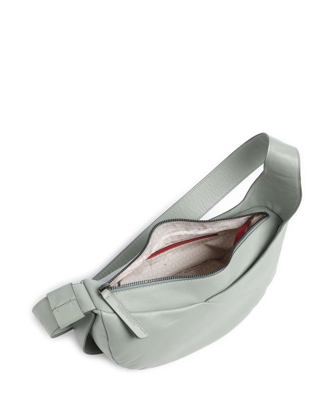 Aunts & Uncles Jamie's Orchard Bee Balm Hobo bag sage green