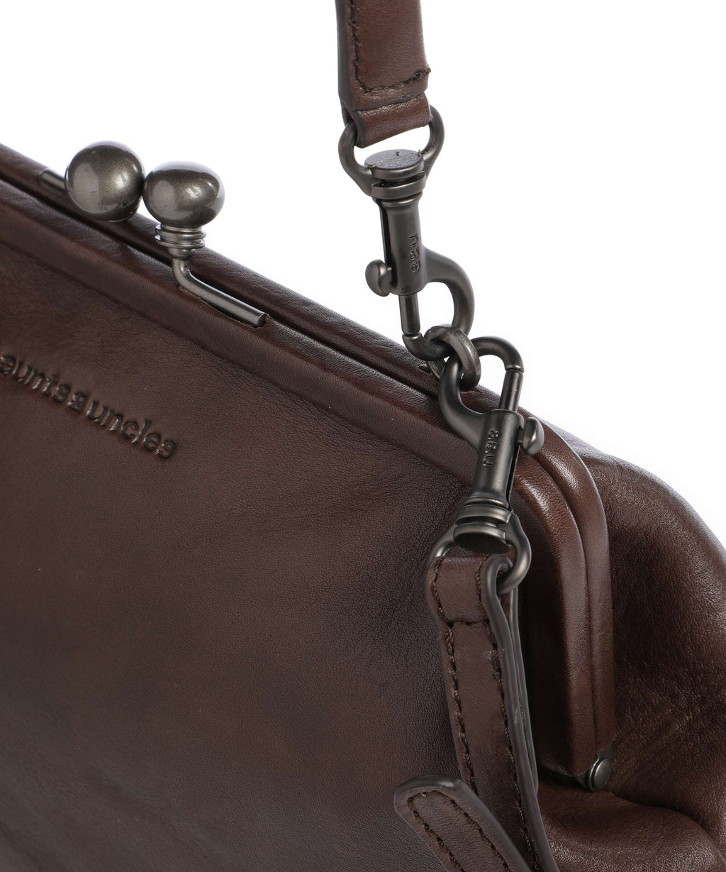 Aunts & Uncles Grandma's Luxury Club Mrs. Pizzelle Crossbody bag coffee bean