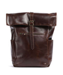 Buckle & Seam Crazy Horse Norman Sac à dos roll-top brown/blue