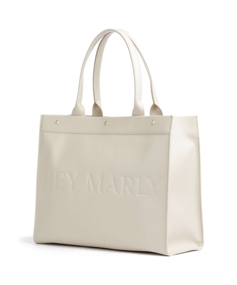 Hey Marly Classy Signature Tote bag crema