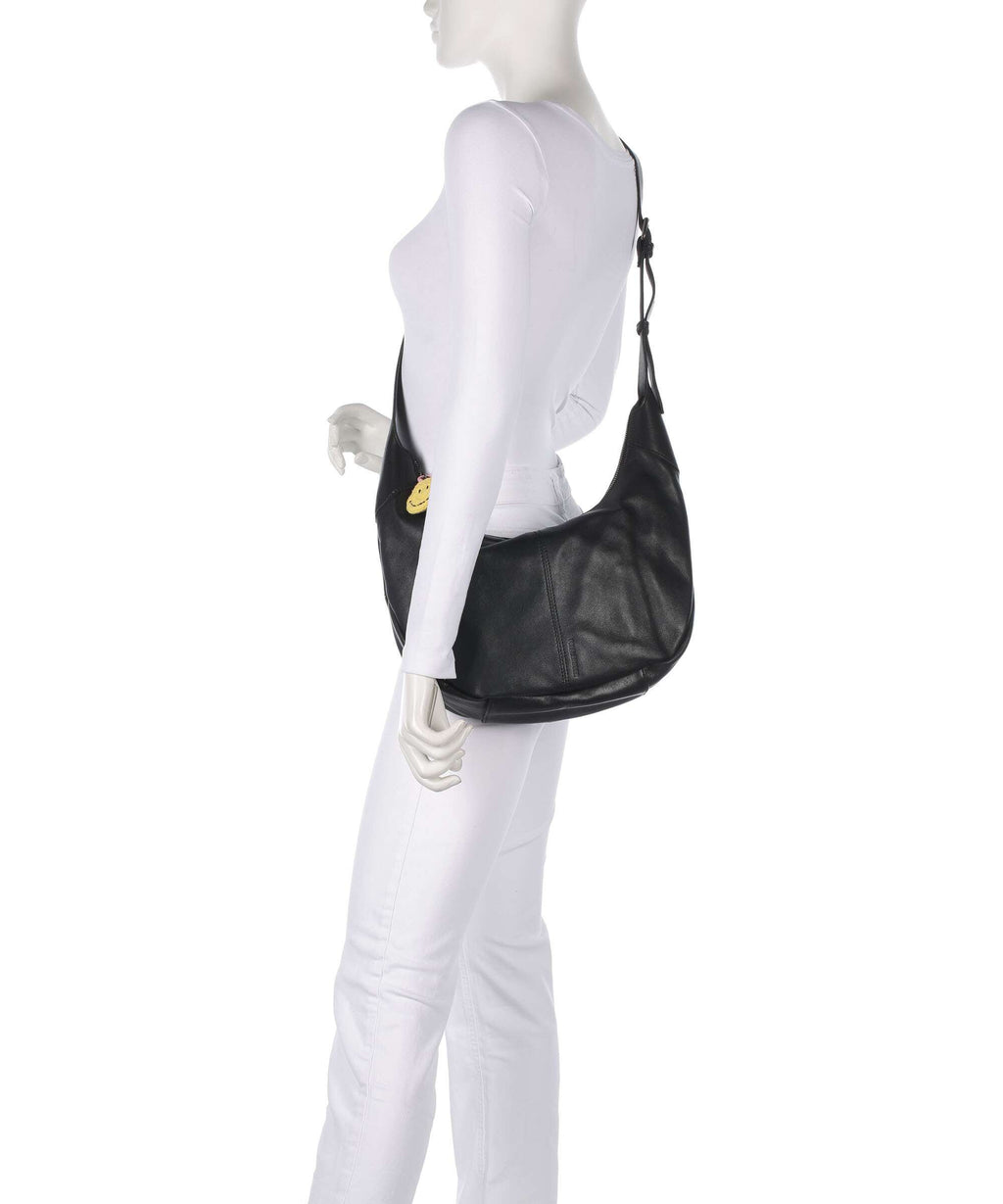 FredsBruder Take A Smile Hobo bag black