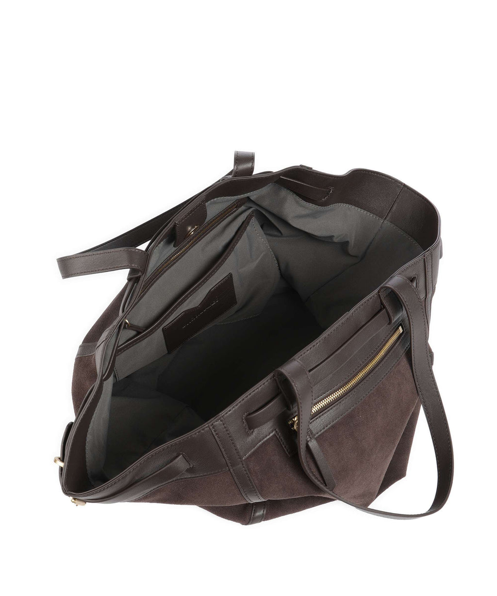 Les Visionnaires Felicia Cozy Tote bag chocolate brown