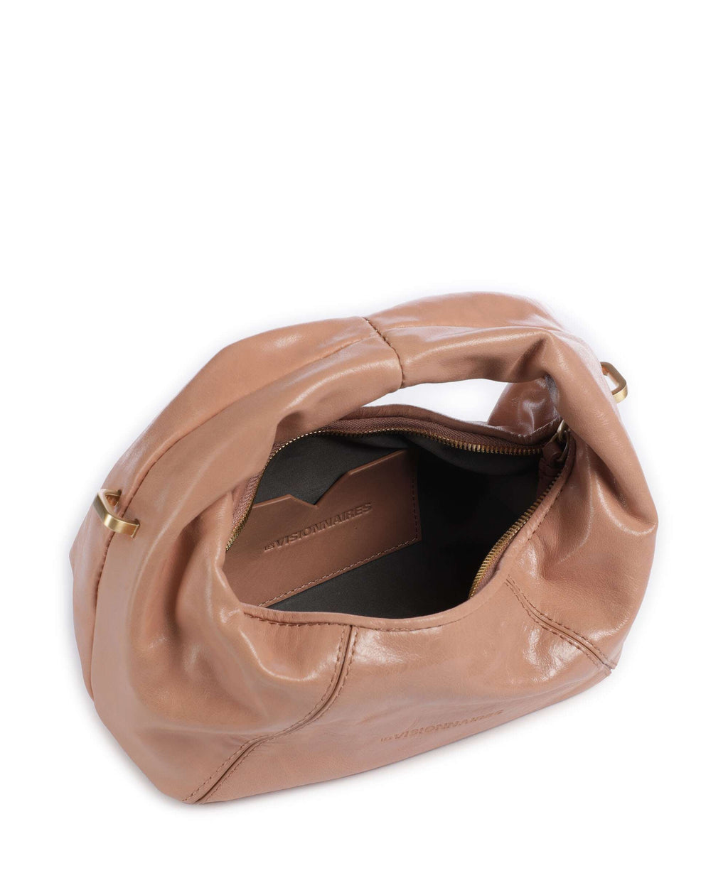 Les Visionnaires Greta Icon Crinkle Mini Handbag cameo rose