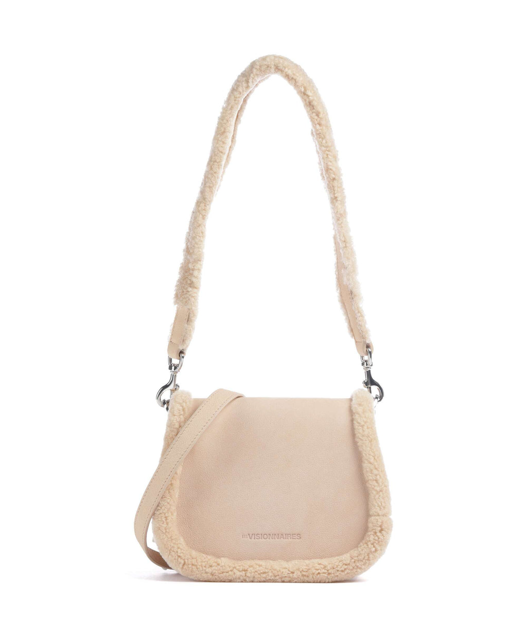 Les Visionnaires Elli Teddy Shoulder bag milky beige