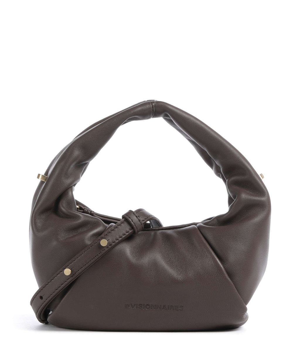 Les Visionnaires Greta Essential Silky Mini Crossbody bag chocolate