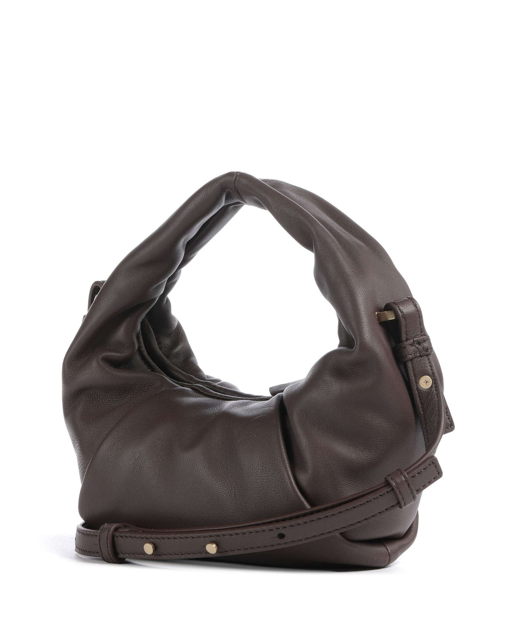 Les Visionnaires Greta Essential Silky Mini Crossbody bag chocolate