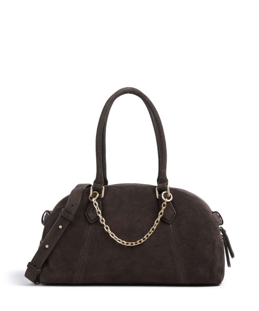 Les Visionnaires Odette Cozy Chain Handbag dark brown