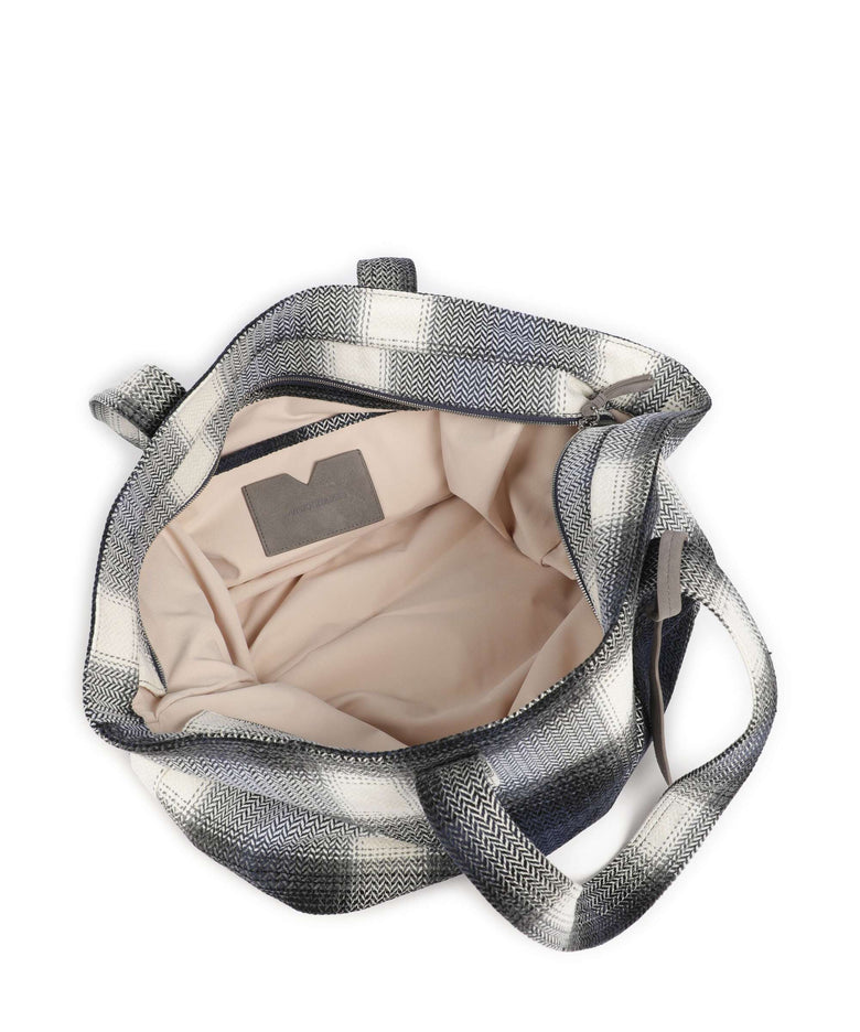 Les Visionnaires Alba Check Essential Tote bag check navy