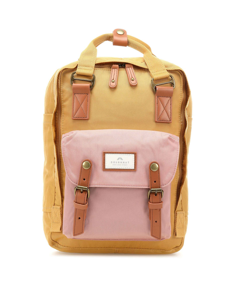 Doughnut Macaroon Backpack yellow/rose