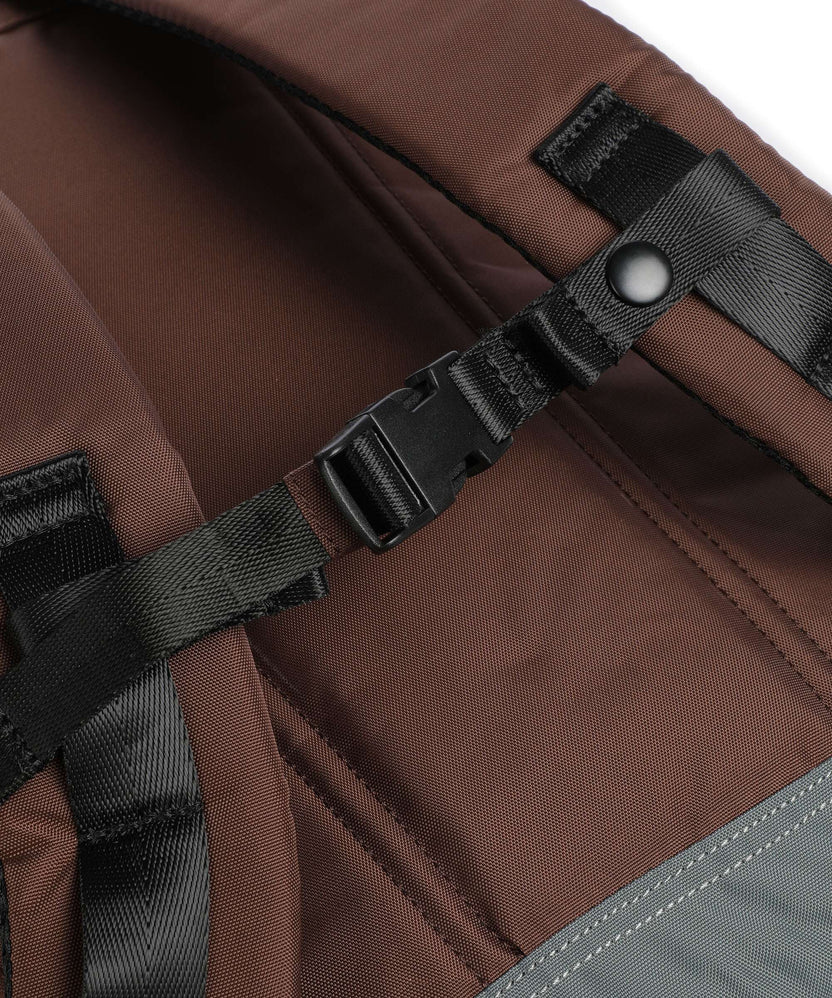 Doughnut Go Wild Christopher Small Rolltop backpack grey/brown