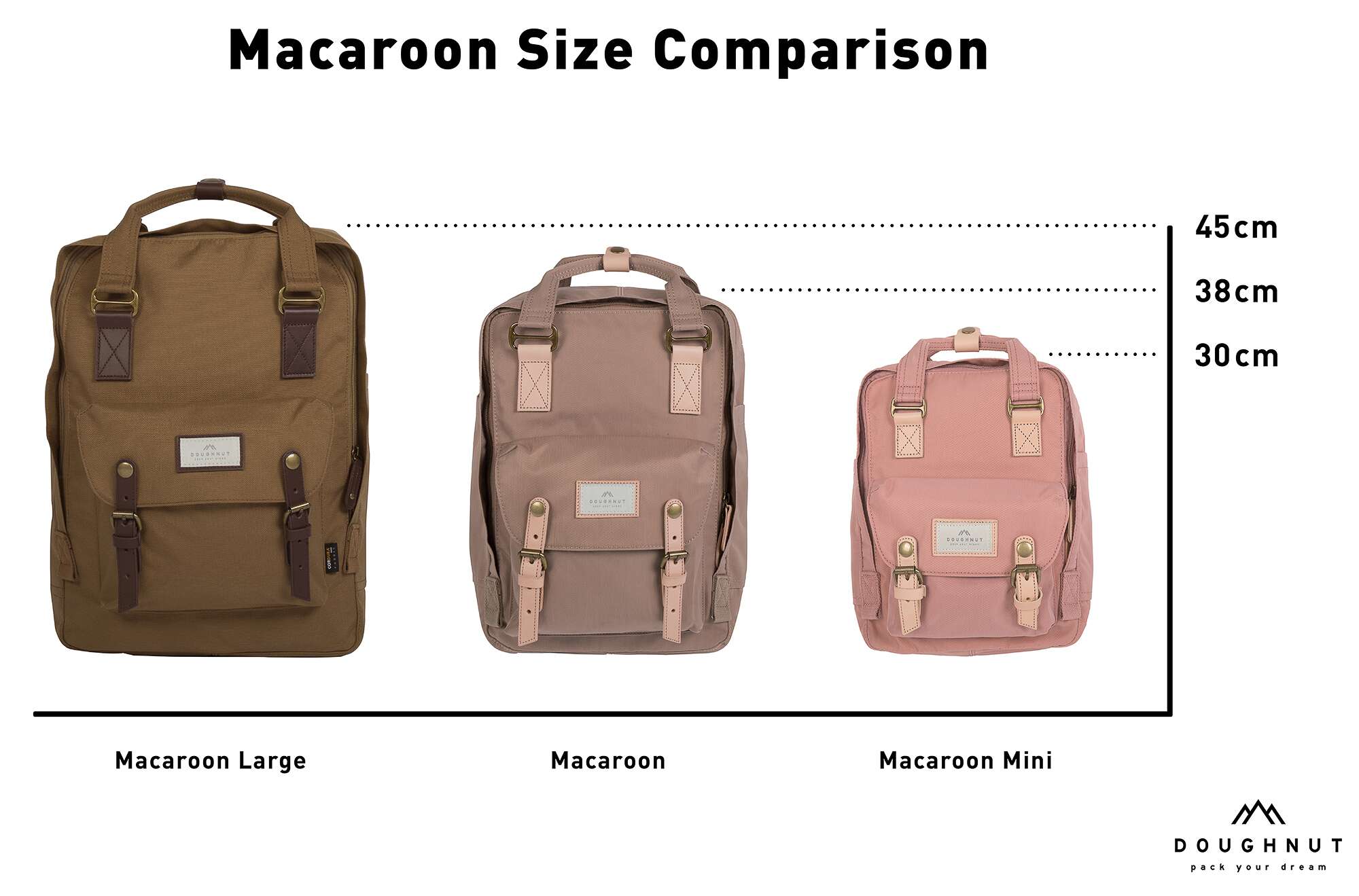 Doughnut Dreamwalker Macaroon Large Backpack stone