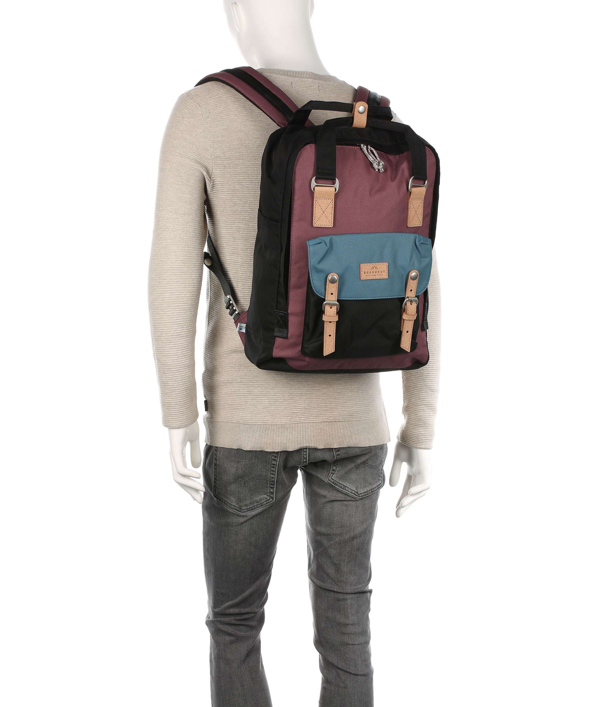 Doughnut Macaroon Backpack khaki/black
