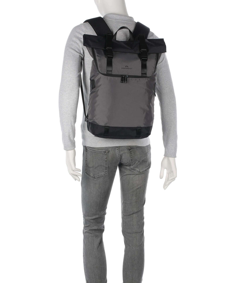 Doughnut Street Cruise Christopher Rolltop backpack dark grey