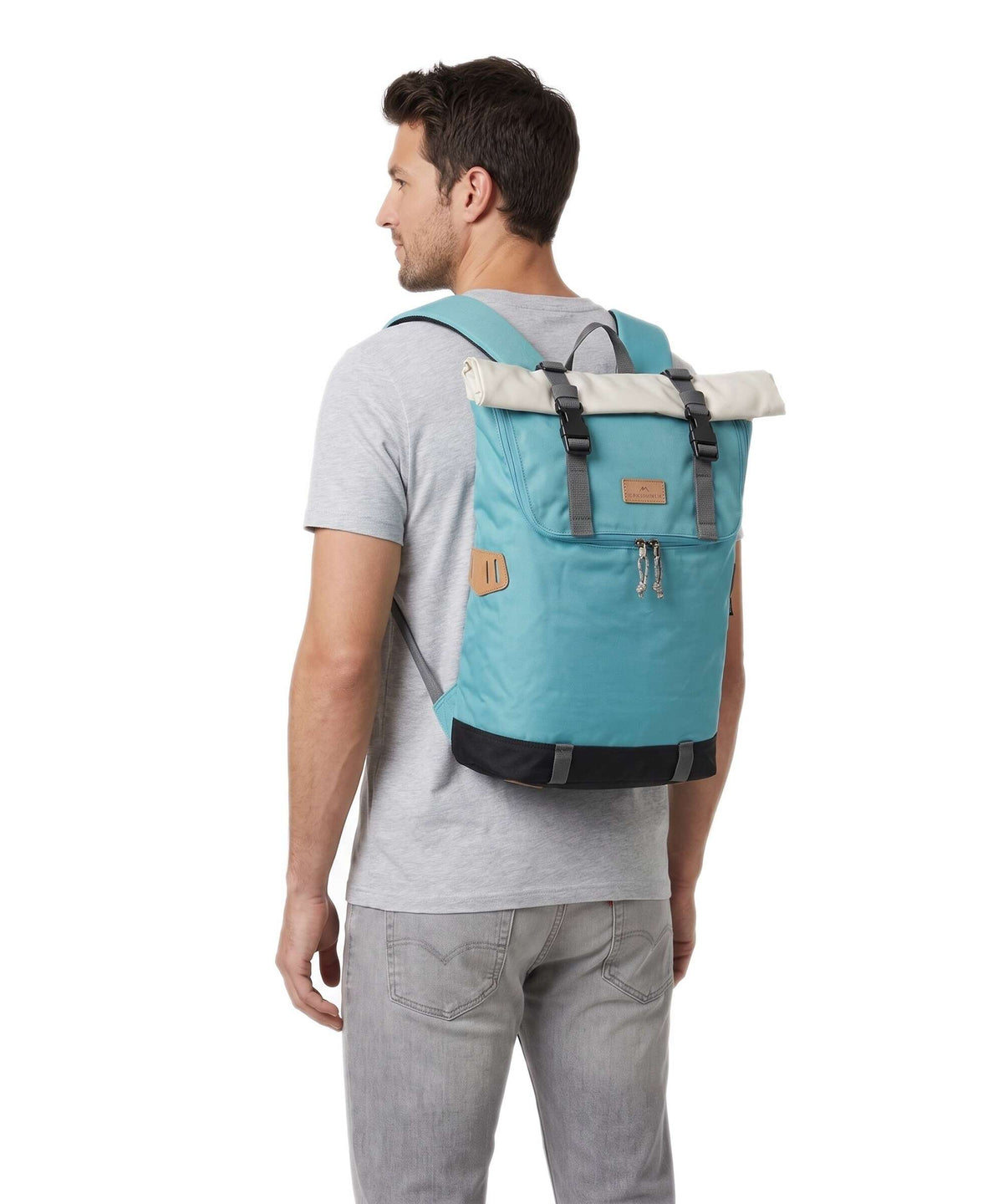 Doughnut Reborn Christopher Rolltop backpack lagoon/stone