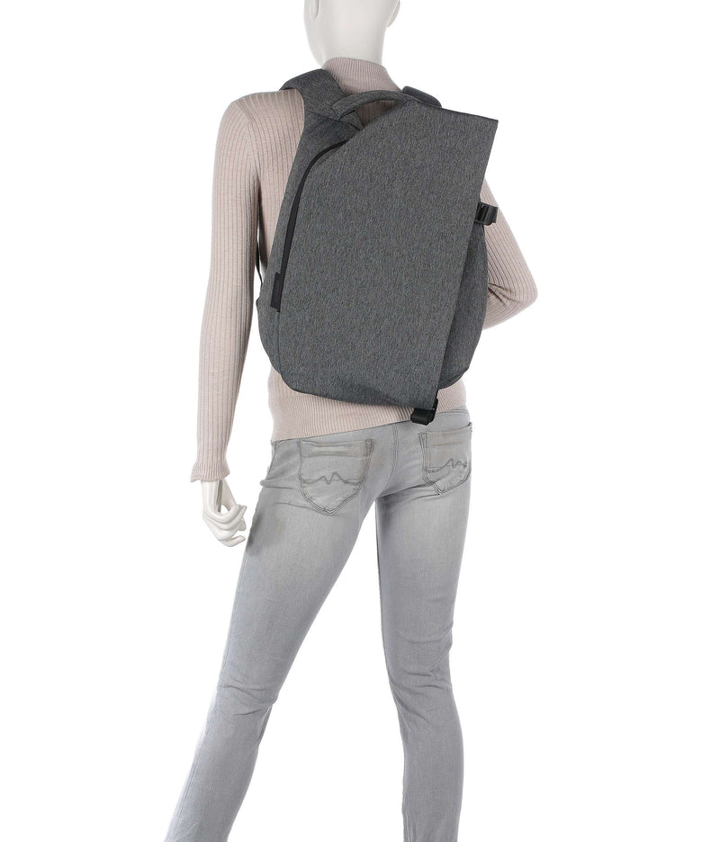 Côte&Ciel Eco Yarn Isar Small Laptop backpack black melange