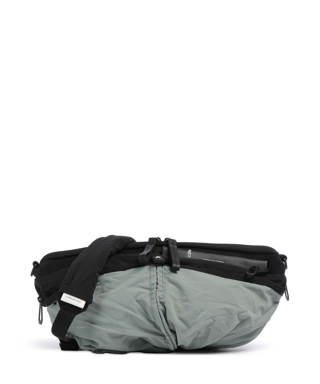 Côte&Ciel Orne Crossbody bag black/sage green