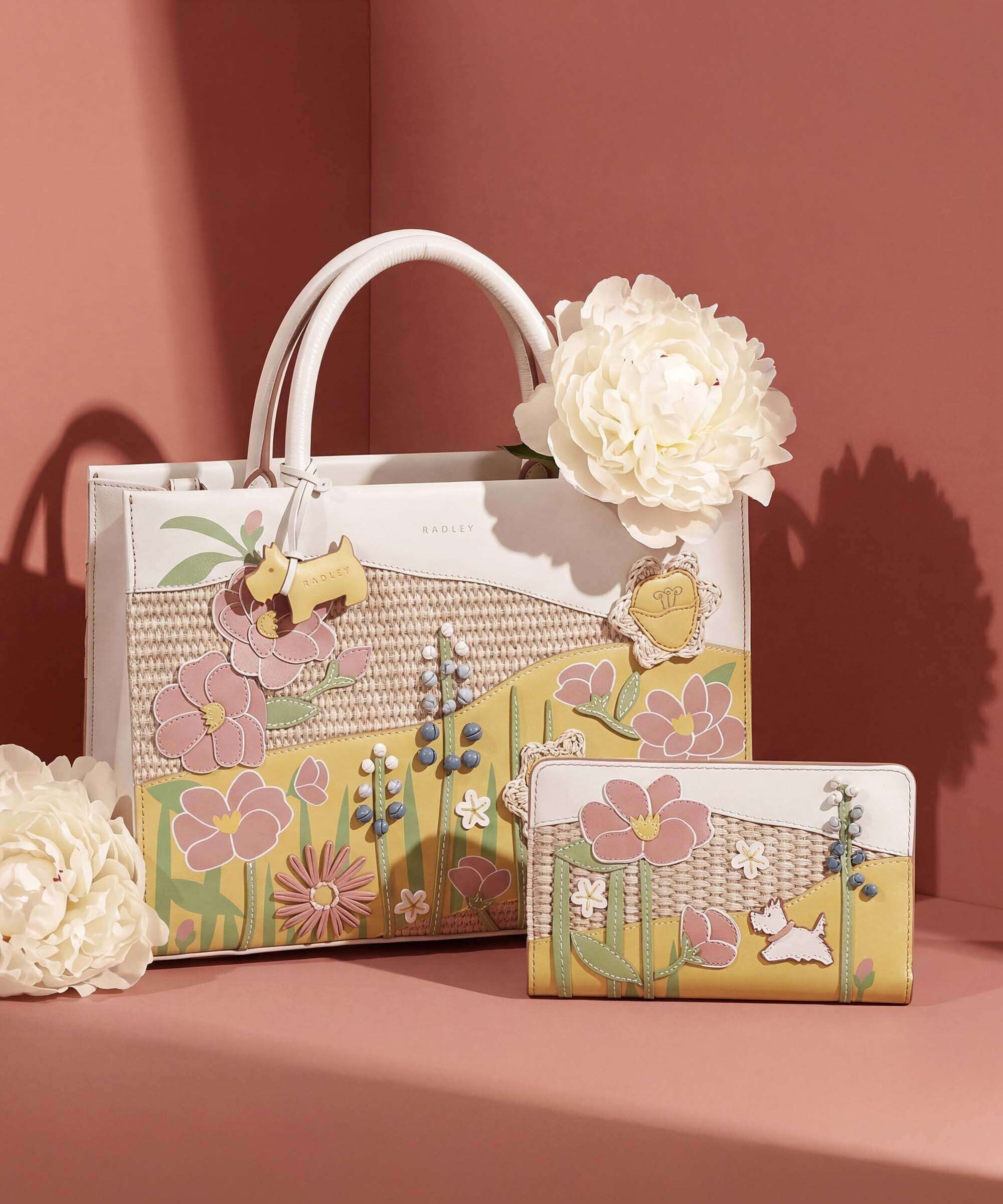 Radley London Spring Blooms Handbag salt