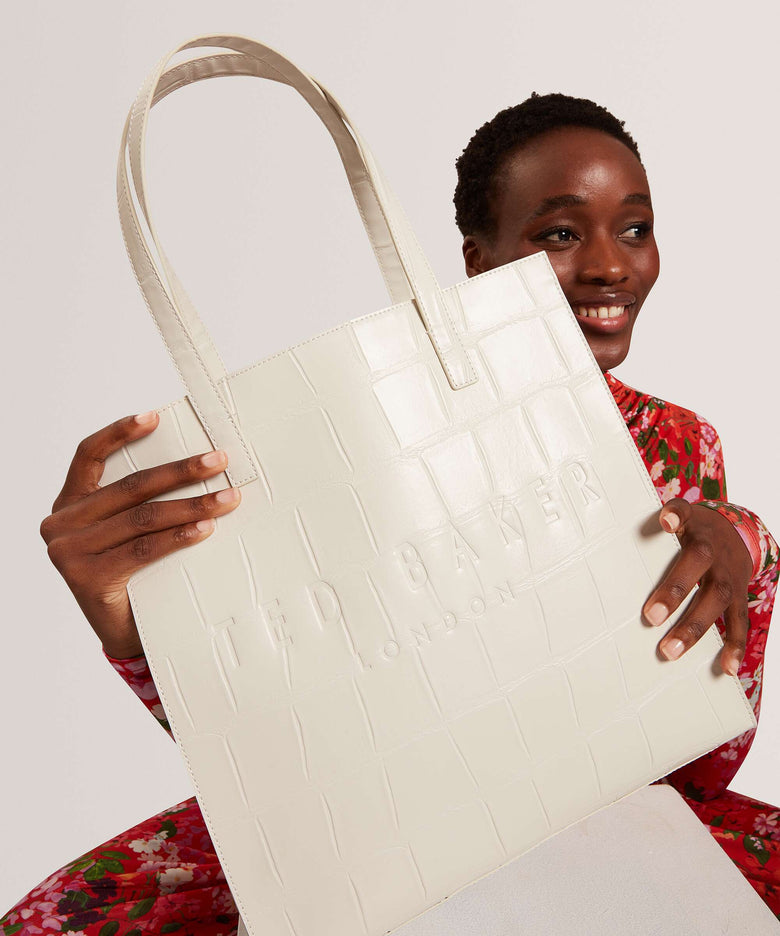 Ted Baker Croccon Tote bag ivory