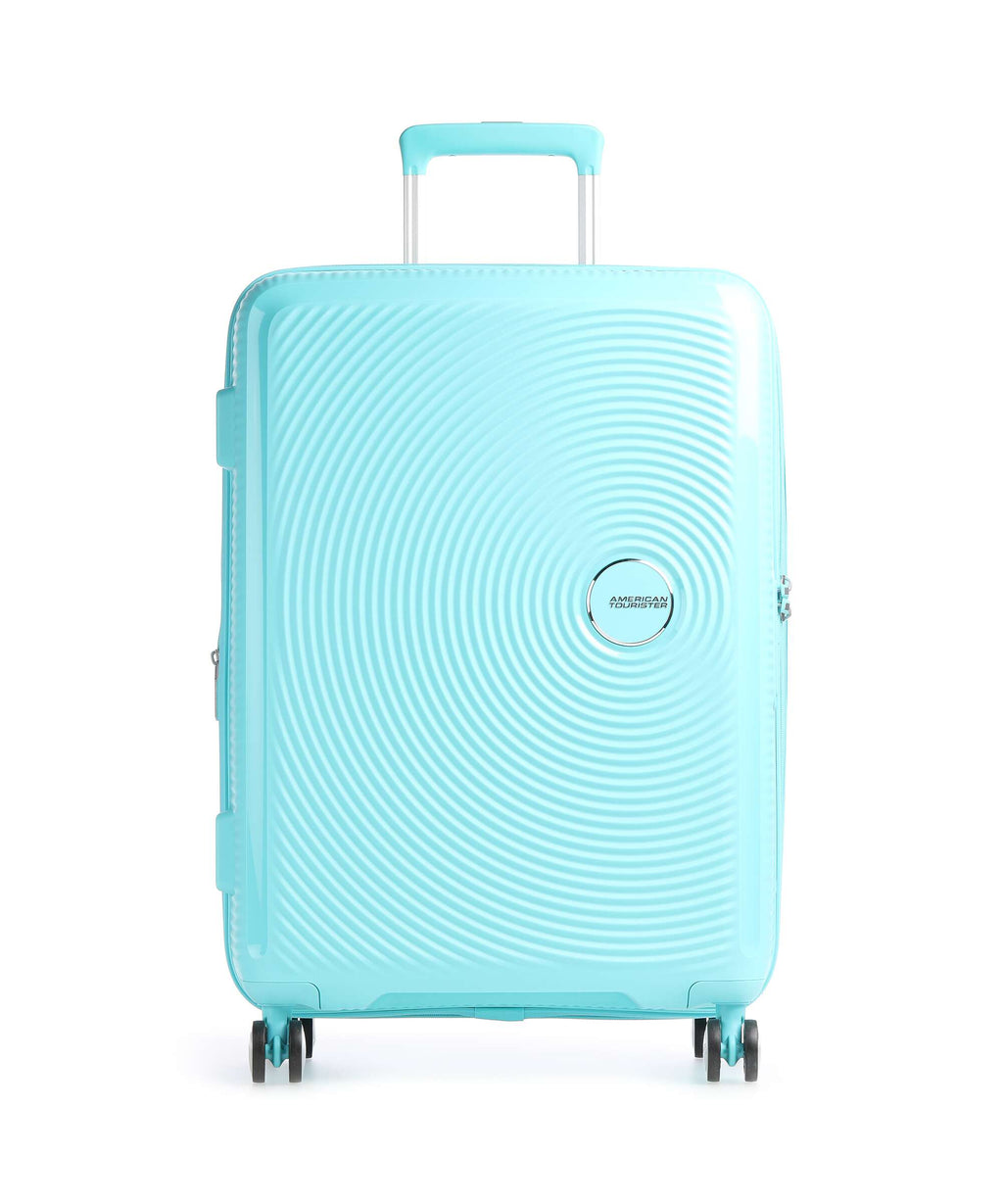 American Tourister Soundbox Spinner (4 wheels) poolside blue