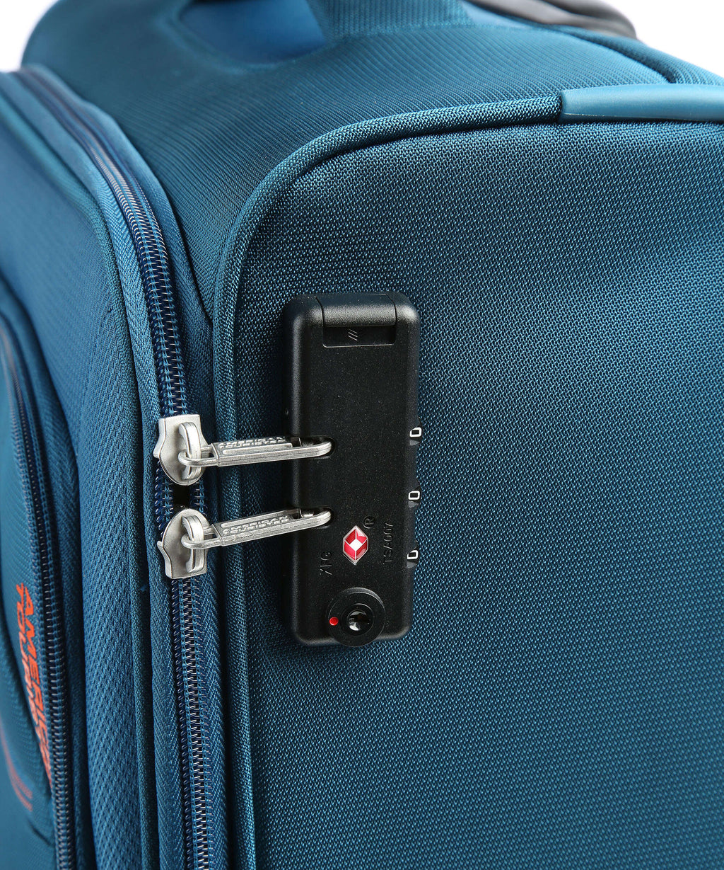 American Tourister Crosstrack Spinner (4 wheels) navy/orange