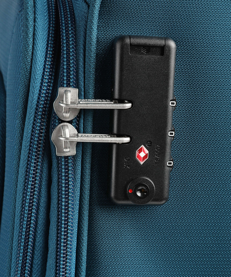 American Tourister Crosstrack Spinner (4 wheels) navy/orange