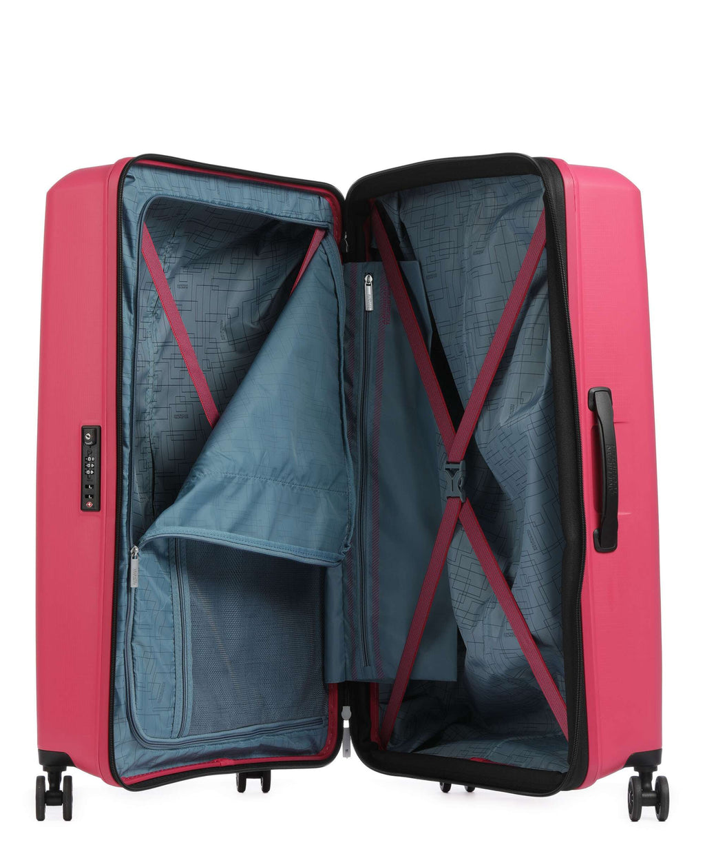 American Tourister Aerostep Spinner (4 wheels) pink flash