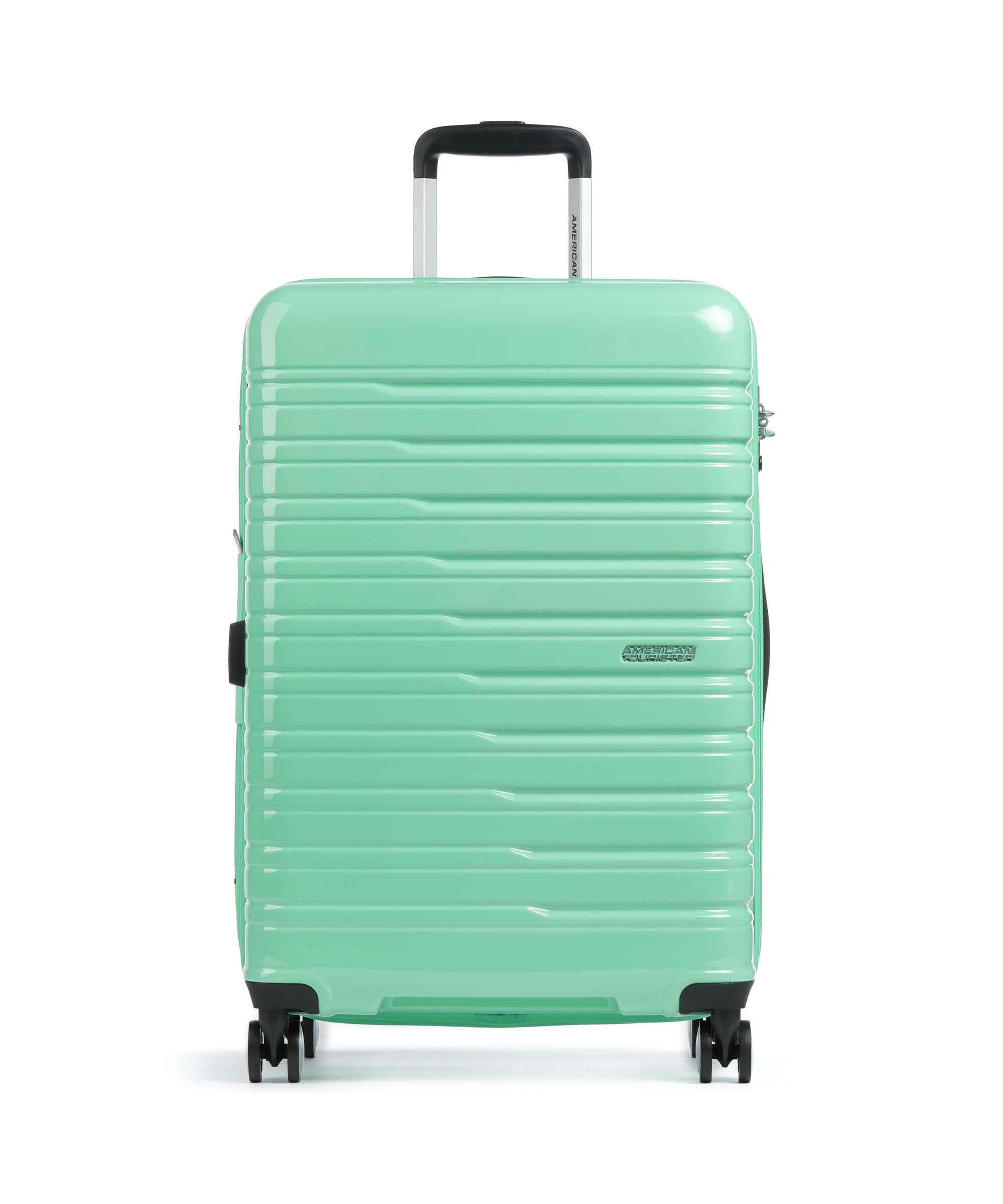 American Tourister Flashline Pop Spinner (4 wheels) light green